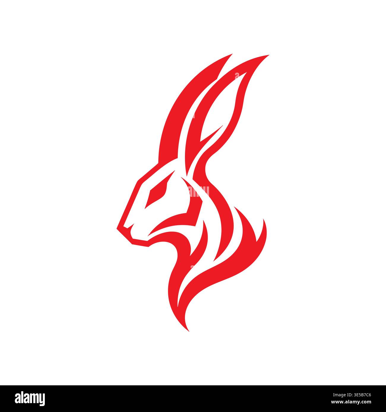 Professional Animal Rabbit Logo Vector Stock Vector