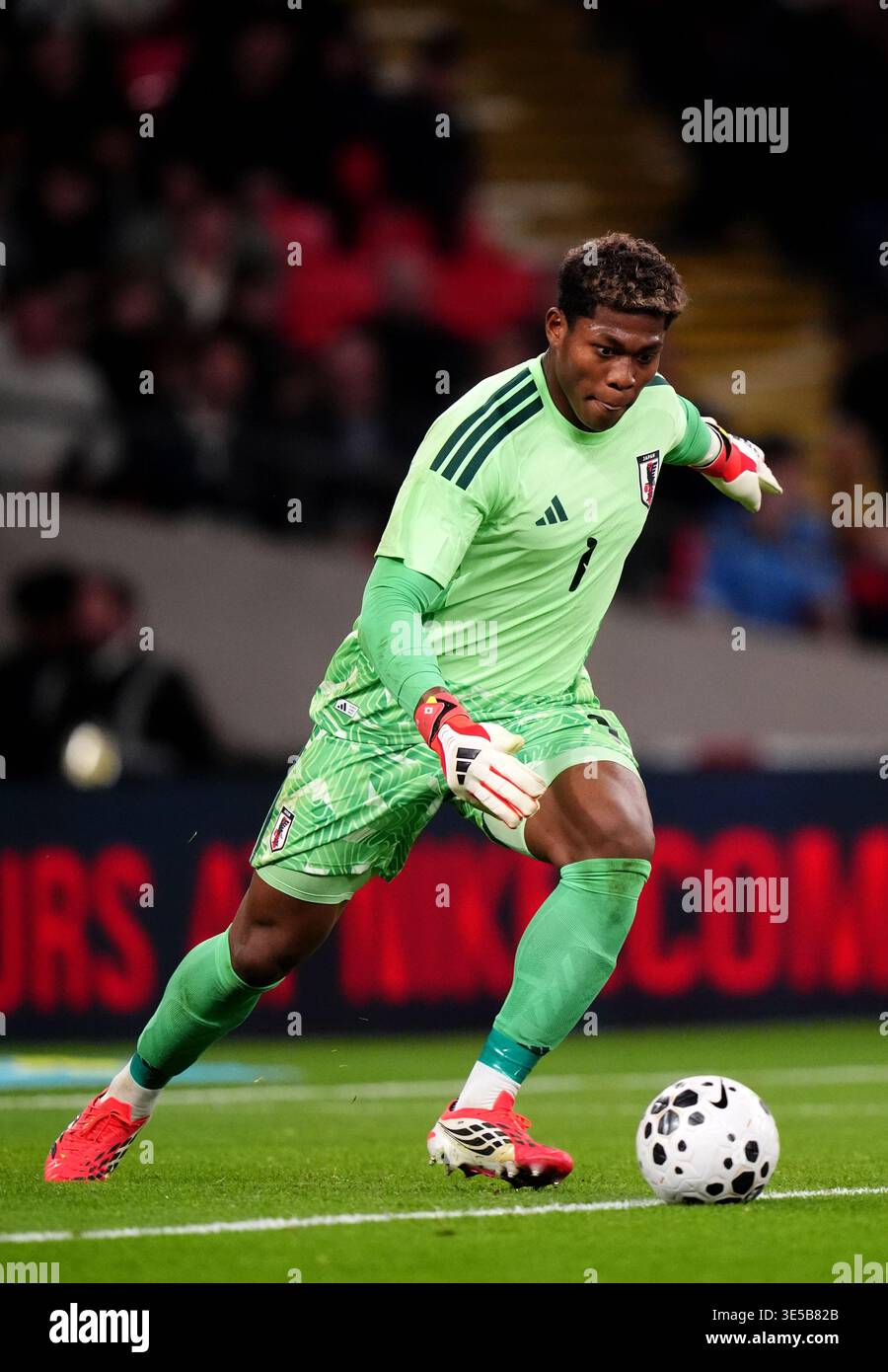 Japan goalkeeper Zion Suzuki during an international friendly