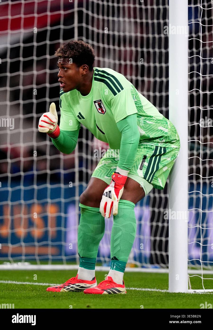Japan goalkeeper Zion Suzuki during an international friendly