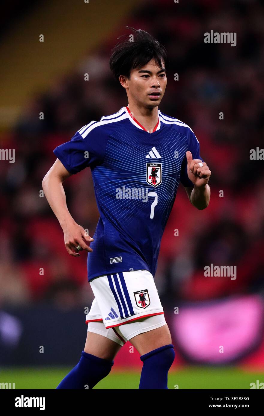 Japan's Kaoru Mitoma during an international friendly match at