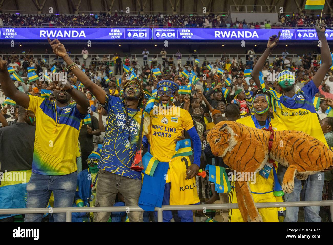 Rwanda National Team Fans At Amahoro Stadium In Kigali Celebrate As 