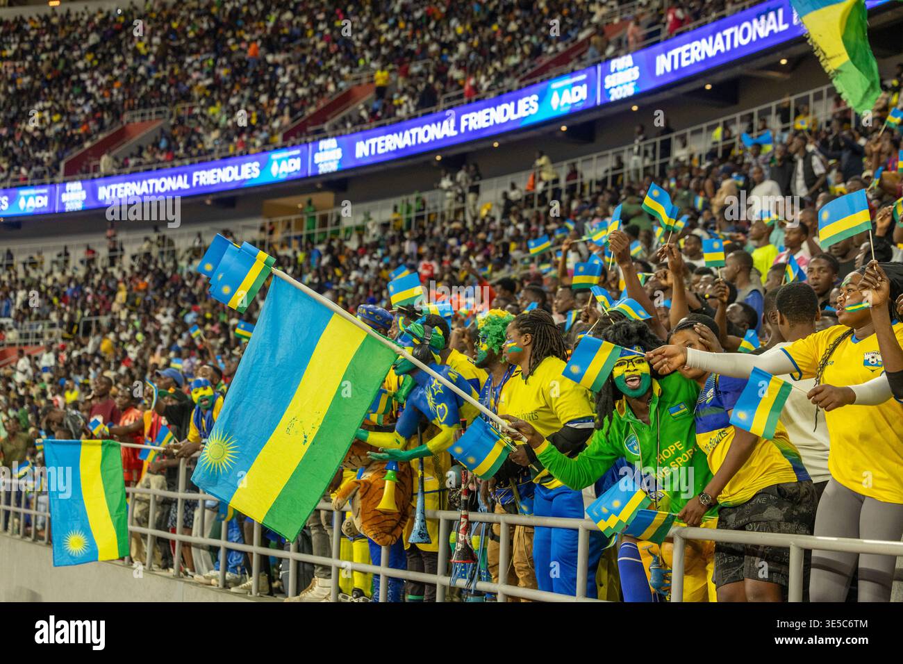 Rwanda National Team Fans At Amahoro Stadium In Kigali Celebrate As 