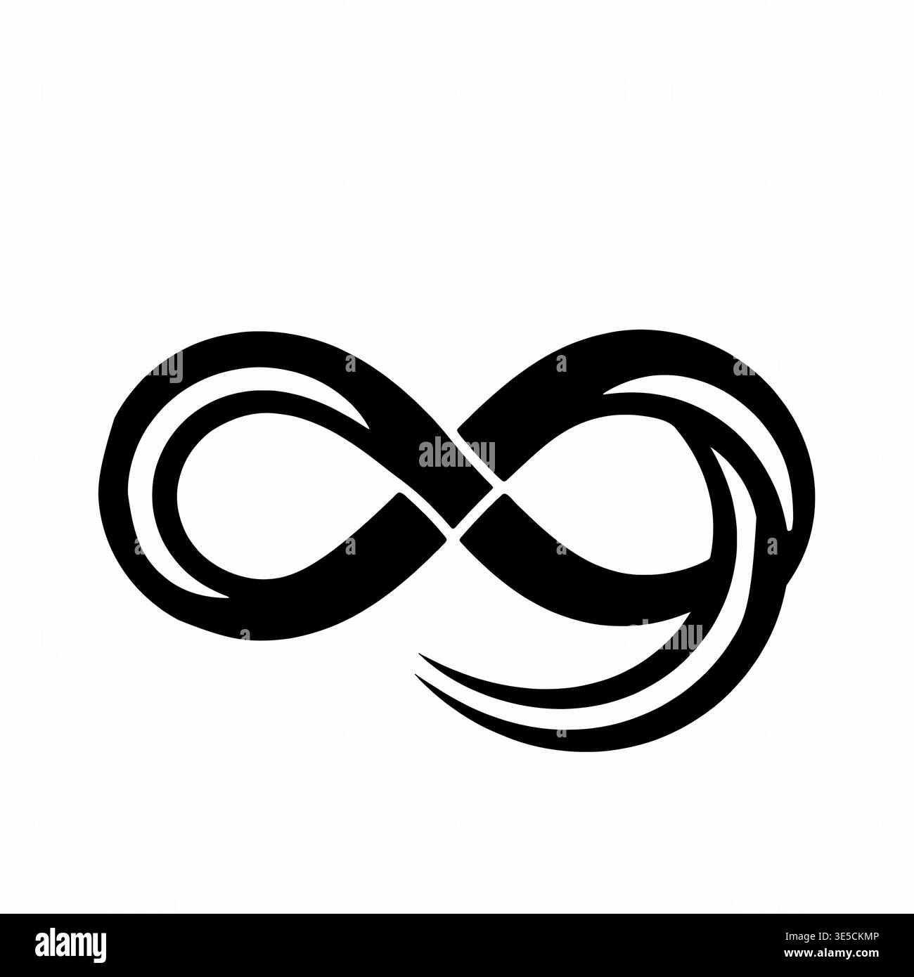 Clean modern infinity symbol Black and White Stock Photos & Images - Alamy