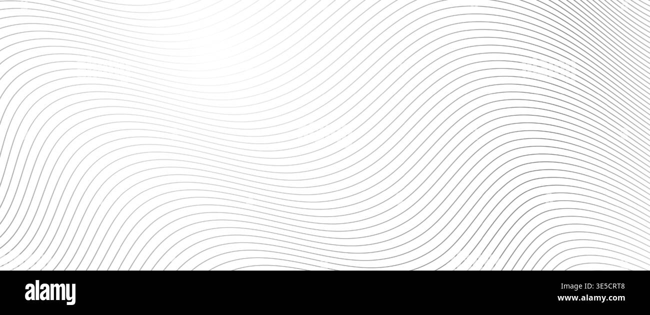 Line pattern. Abstract waves lines pattern. White background with wavy. Wave backgrounds. Light geometric texture. Curve shape. Tech stripe design Stock Vector
