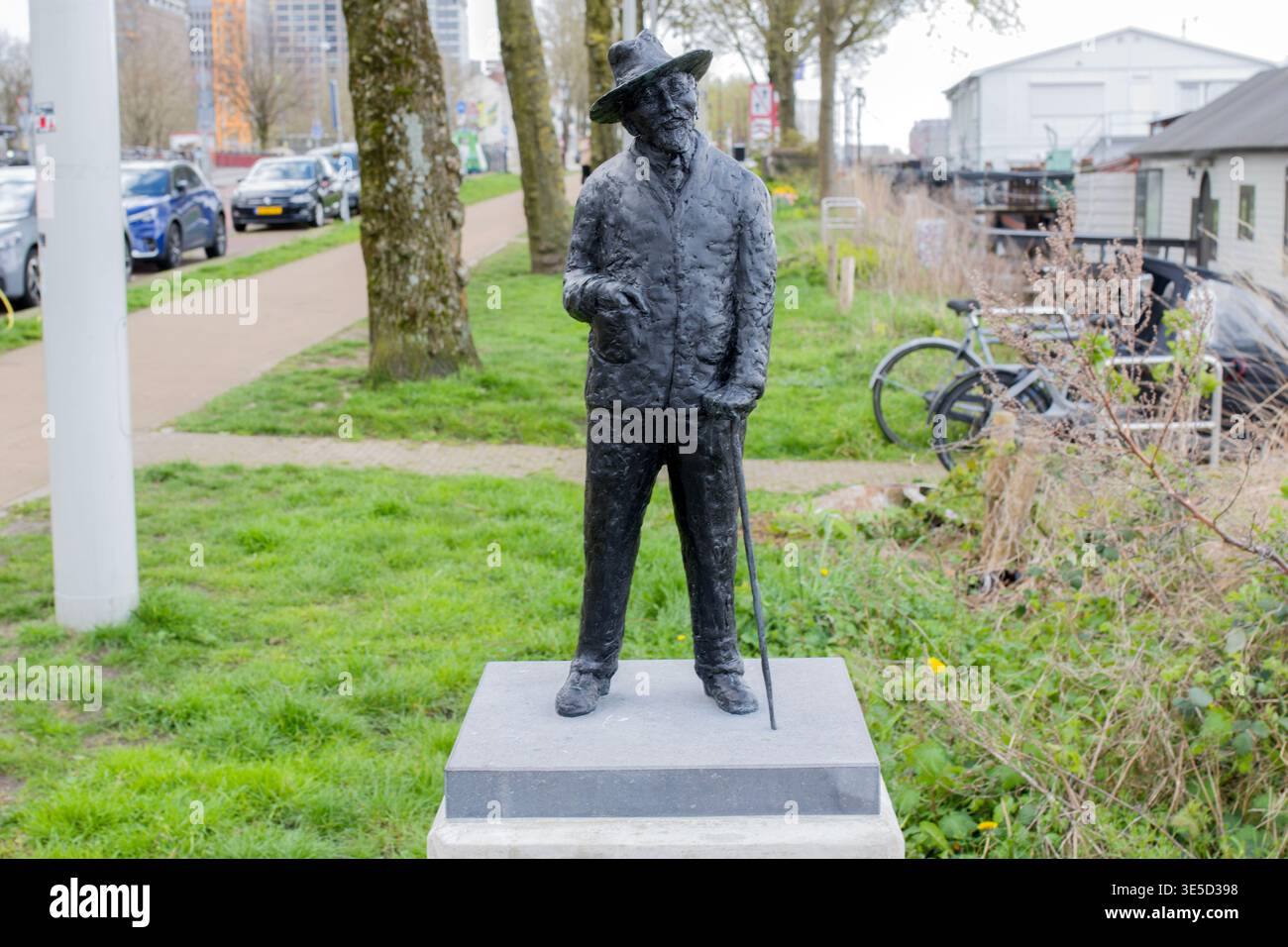 Statue Leendert Pop At Amsterdam The Netherlands 30-3-2026 Stock Photo