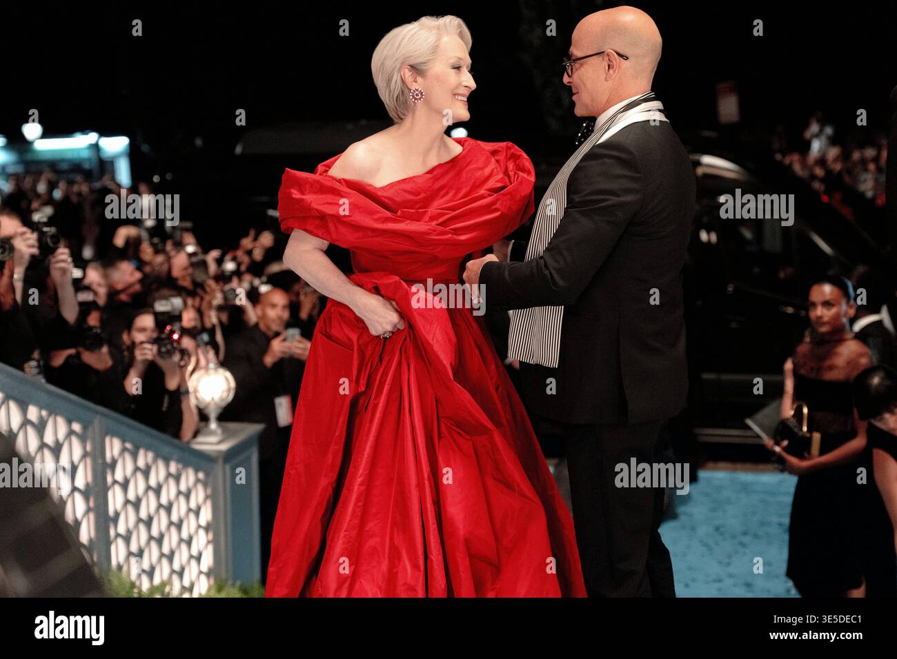 The Devil Wears Prada 2  Meryl Streep & Stanley Tucci Stock Photo