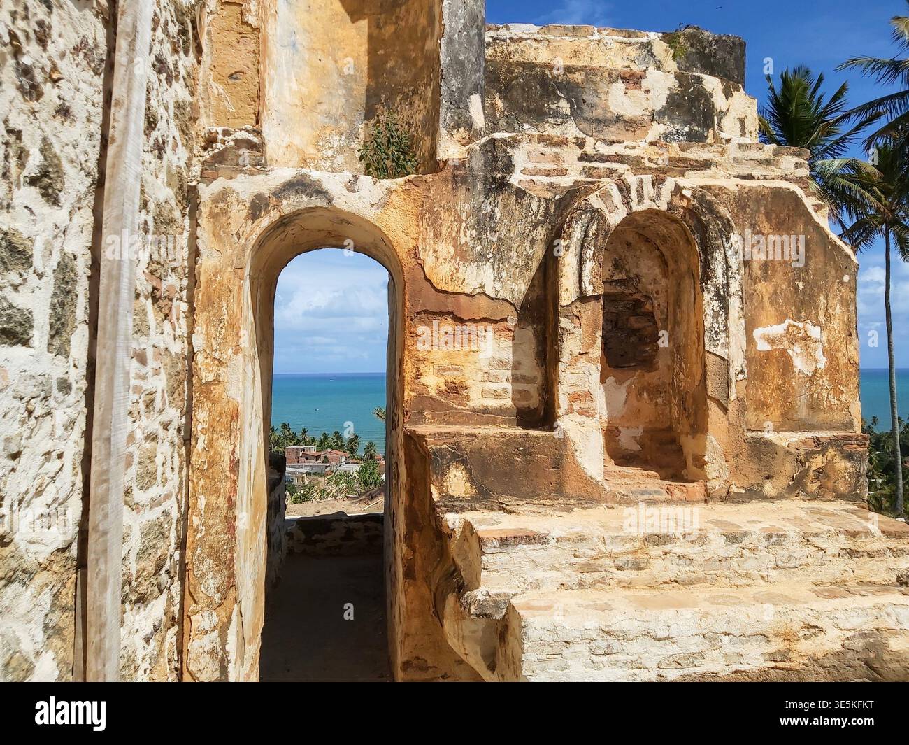 Ancient ruins with weathered stone structures, revealing history ...