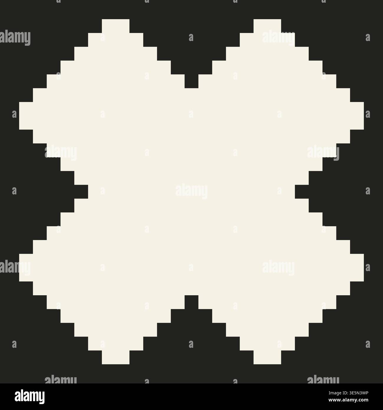 Pixel Shapes 49 2000 2000 Stock Vector