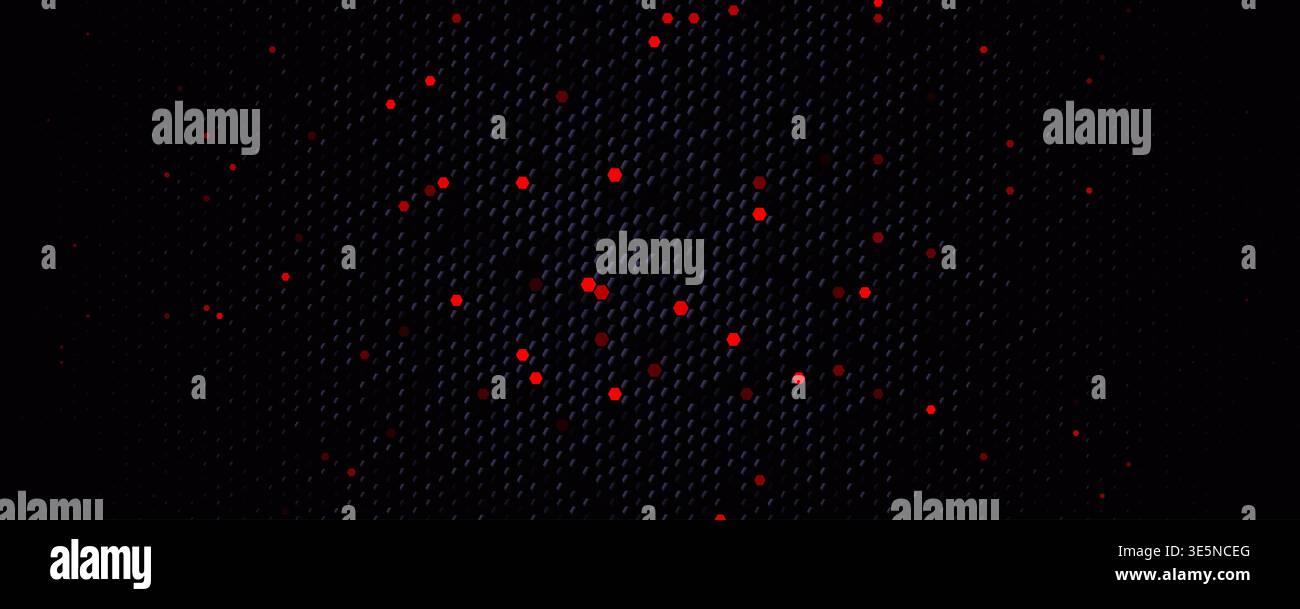 DevSecOps pipeline background, structured hex pattern with red risk flags. CI CD gates, code scanning, security reviews. Engineering backgrounds for Stock Vector