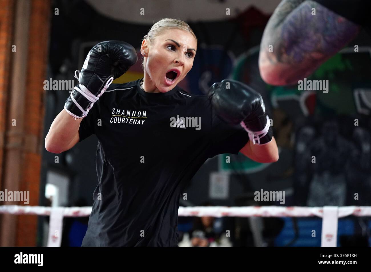 Shannon Courtenay During A Workout At All Stars Boxing Gym London shannon-courtenay-during-a-workout-at-all-stars-boxing-gym-london