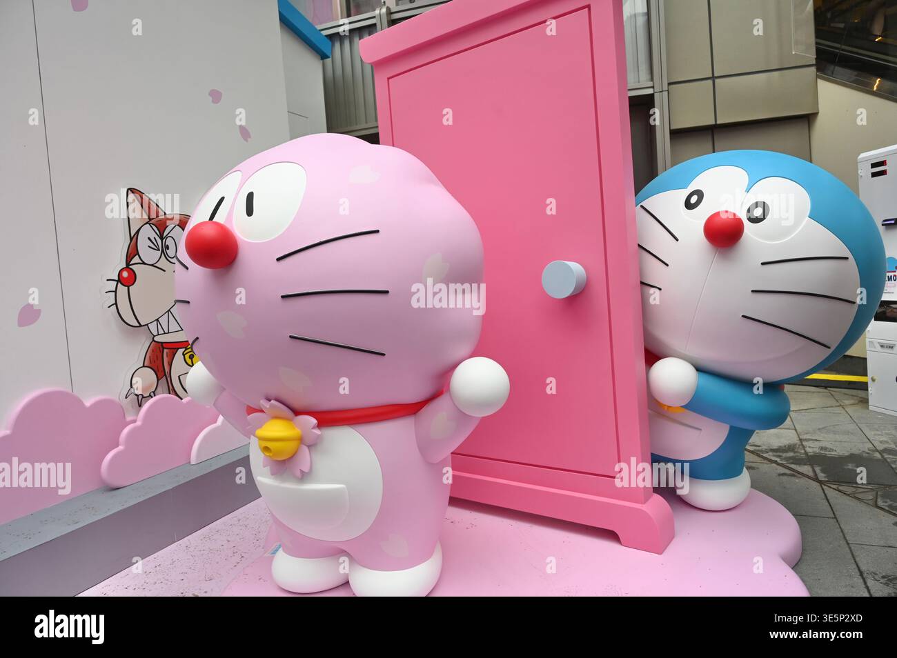 The exhibits of Doraemon Sakura Fest display on April 2, 2026 in