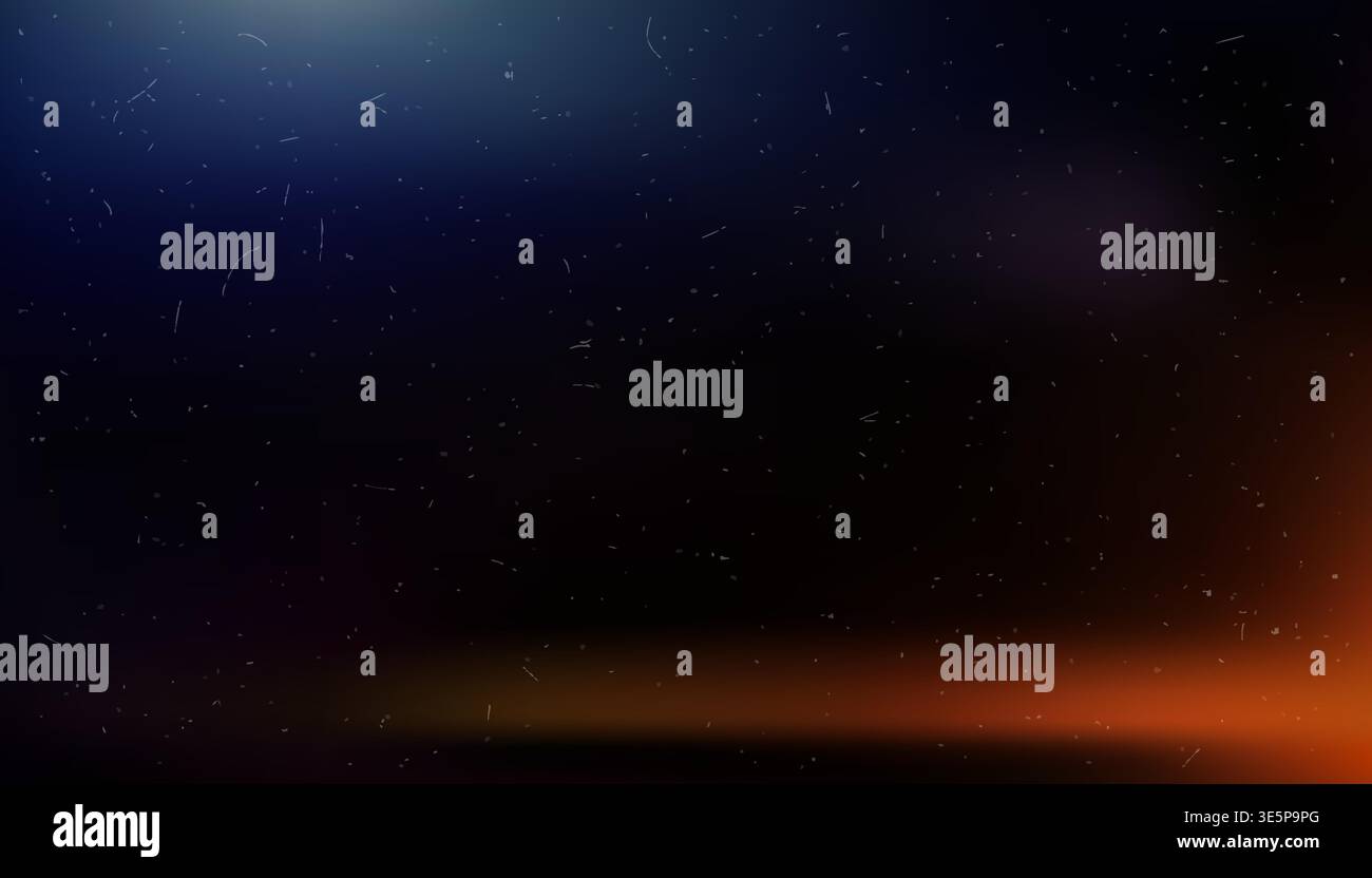 Vintage film burn gradient background with warm orange glow on dark ...