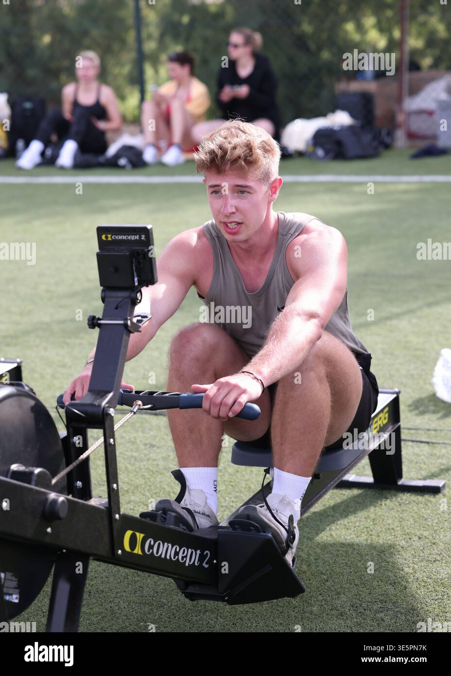 Hyrox Pooped Rower Machine Hyrox training hi-res stock photography and images - Alamy