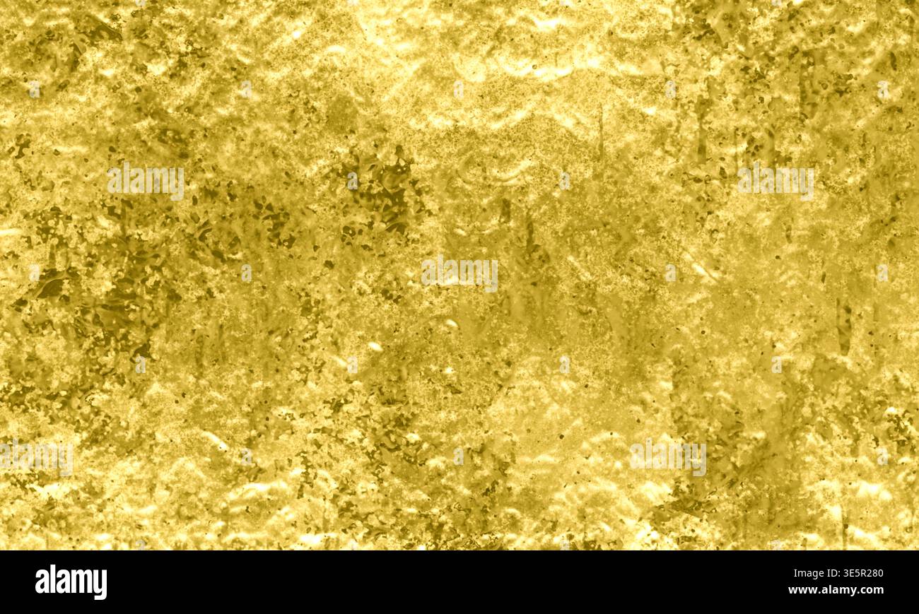 3d Gold grunge metallic texture background Stock Photo