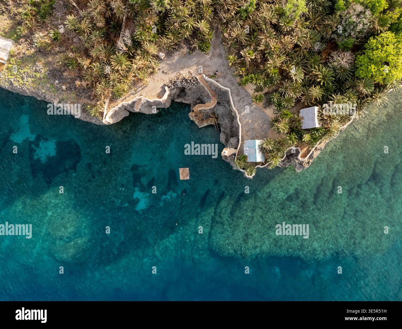 Pitogo Cliffs, Siquijor, Philippines – April 12, 2025: A top down ...