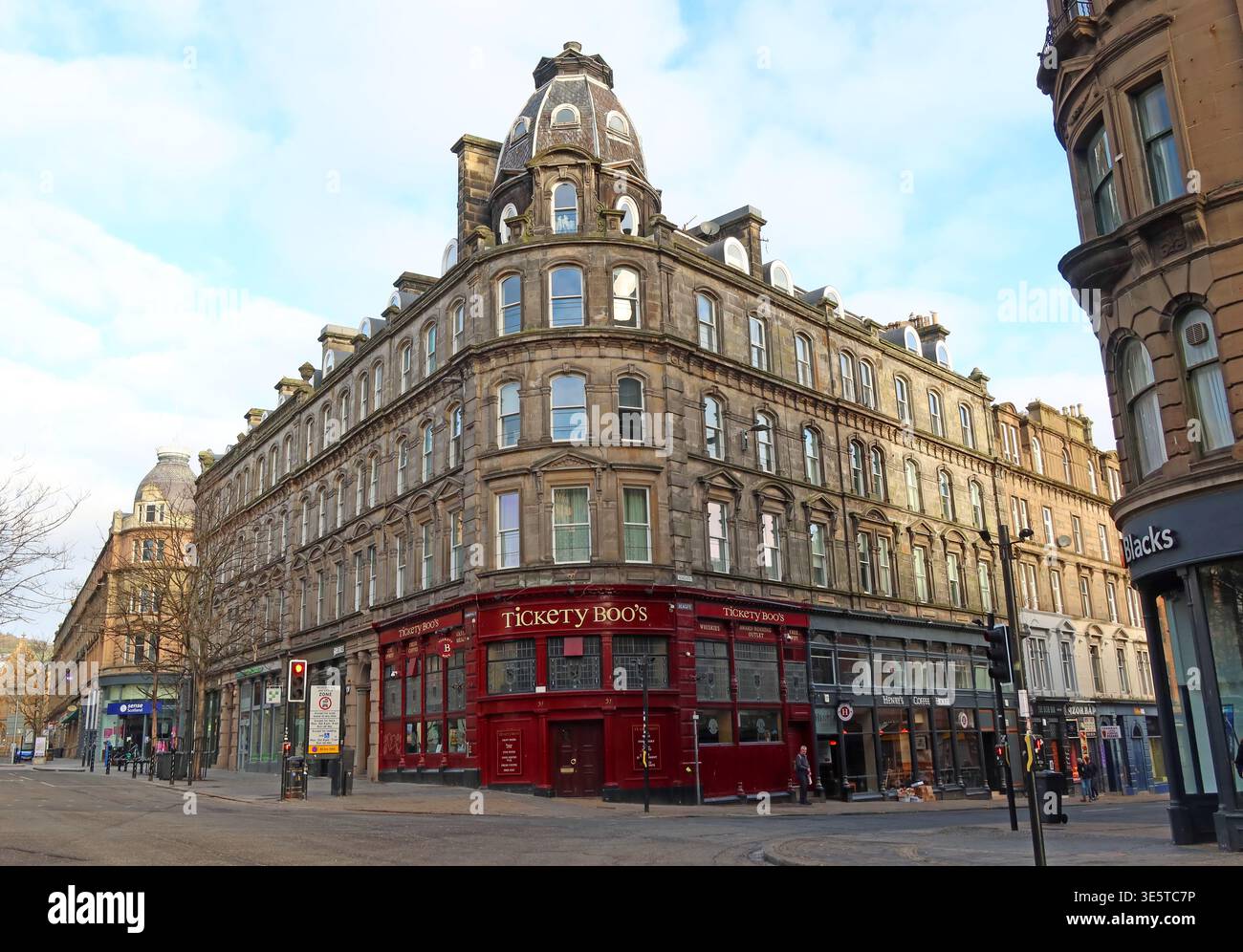 Former G. L. Wilson department store building at Murraygate and Commercial Street, Dundee, Scotland, UK. Stock Photo