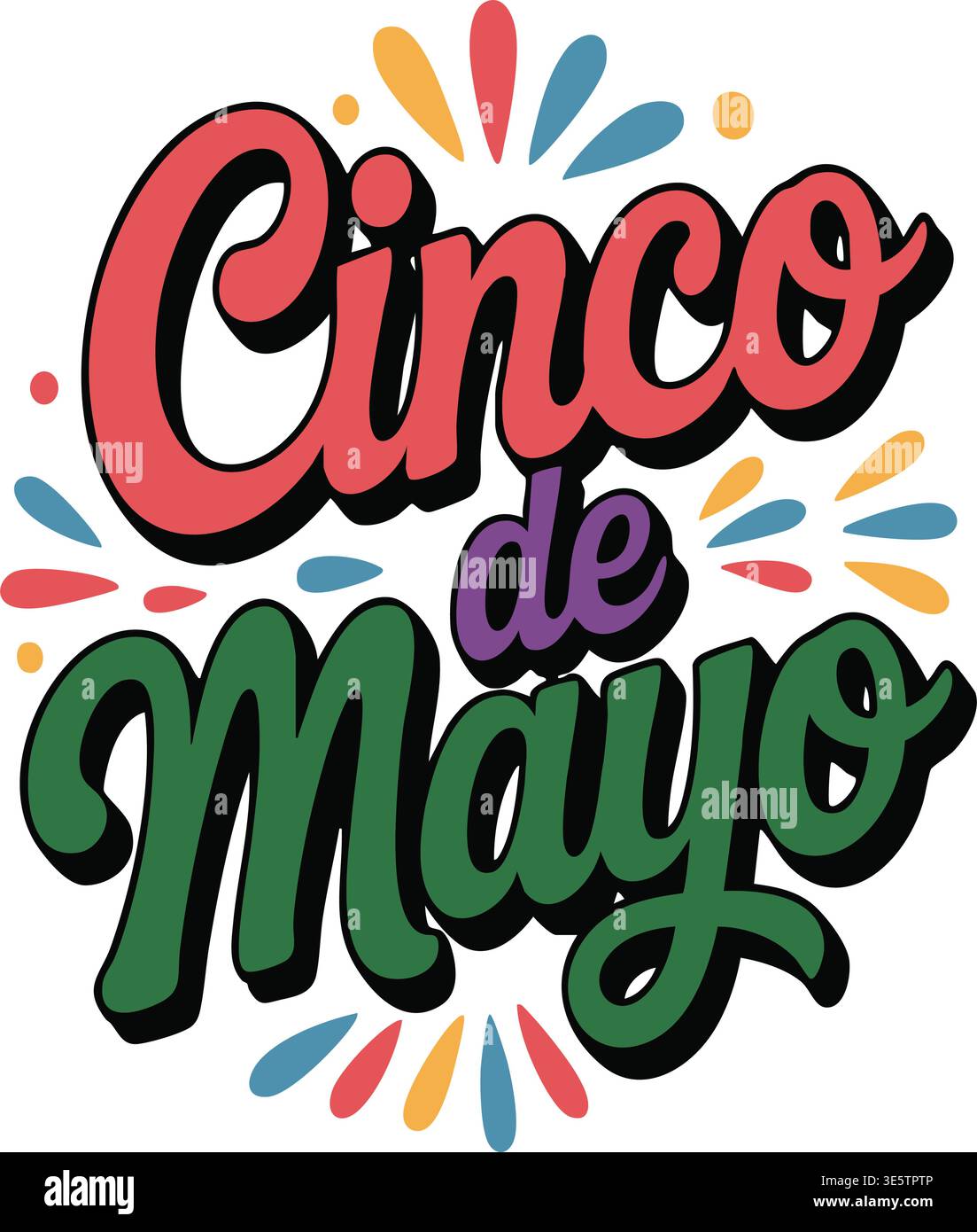 Cinco de Mayo Festive Celebration Vector Graphic Stock Vector