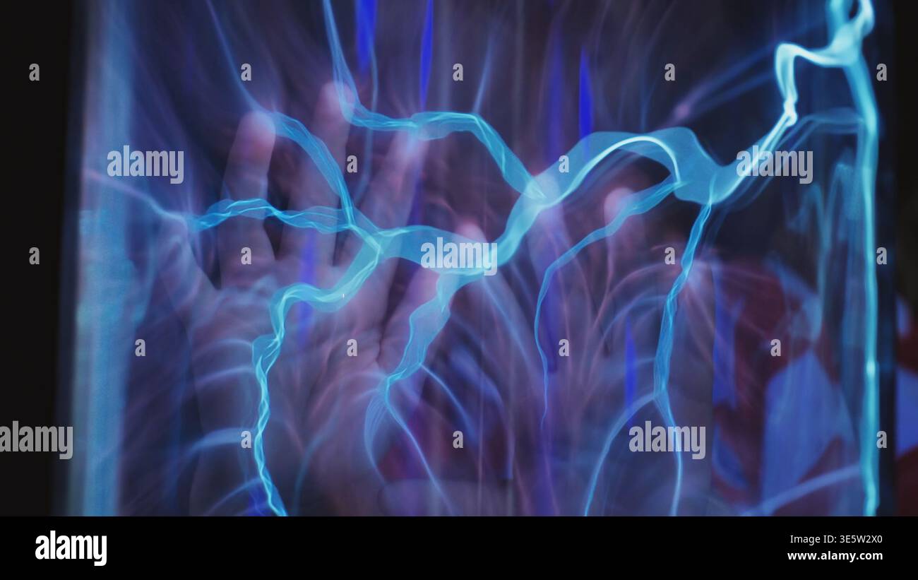 Plasma ball hand hi-res stock photography and images - Alamy