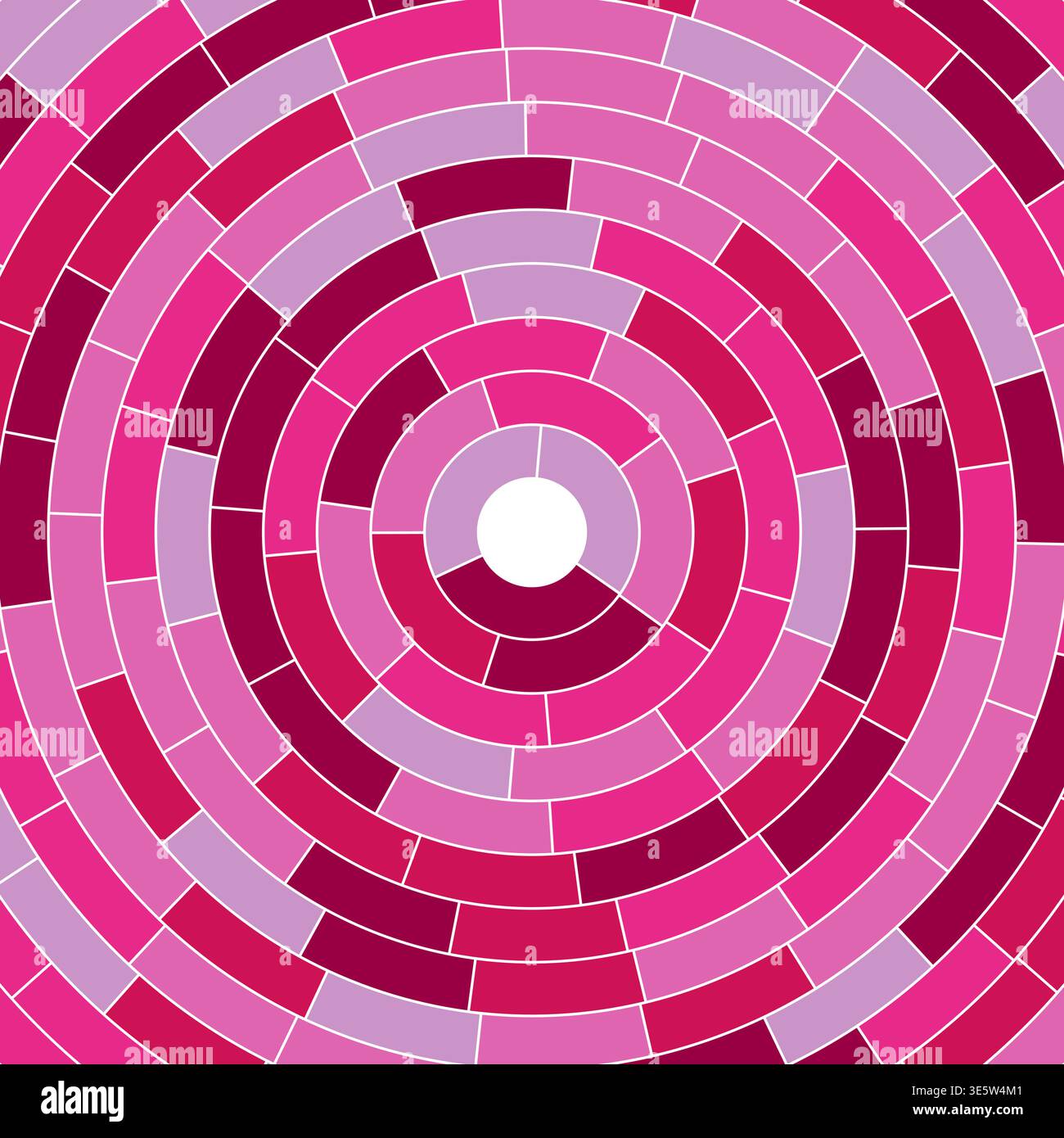 Segments centered. Abstract pattern. Simple solid cells. Medium padding. Classy vector illustration. Stock Vector