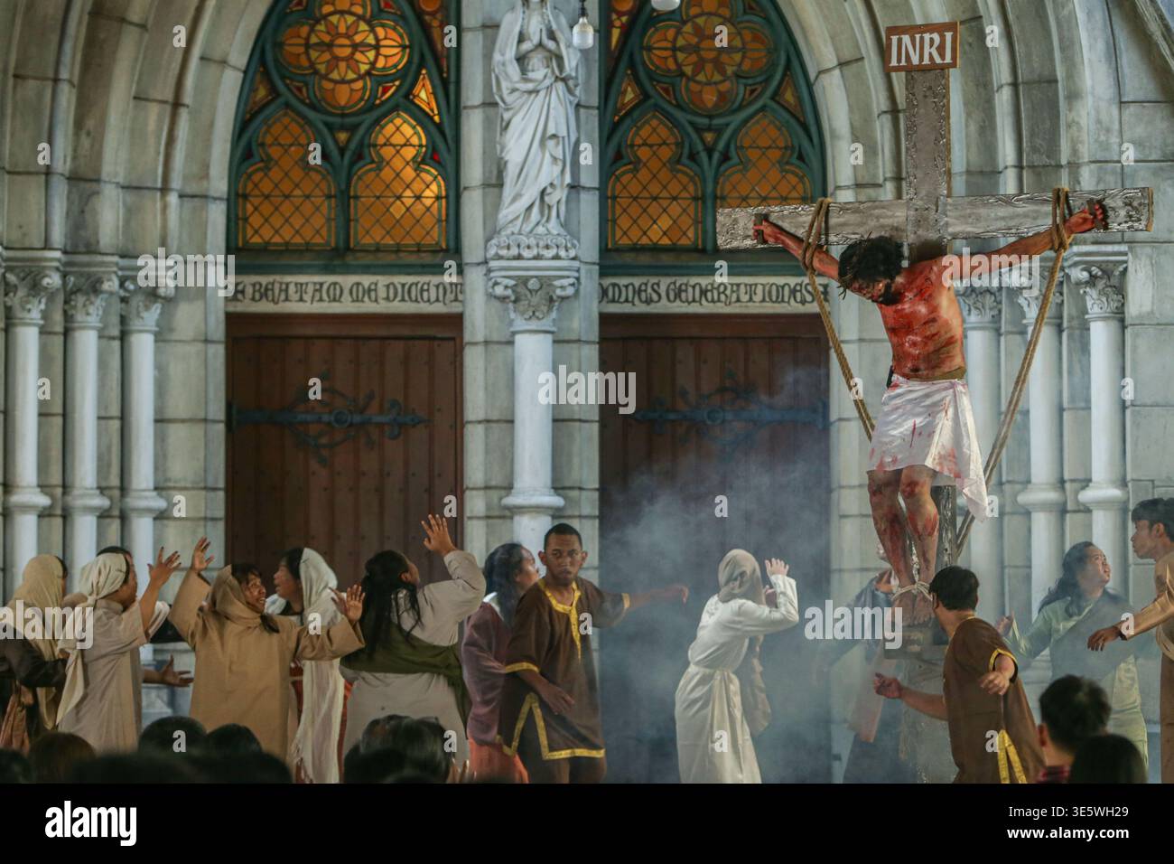 Jakarta, Java, Indonesia. 3rd Apr, 2026. Youth perform a re