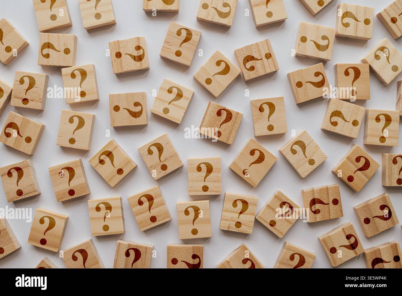 Tile Questions Mark Question marks brain hi-res stock photography and images - Alamy