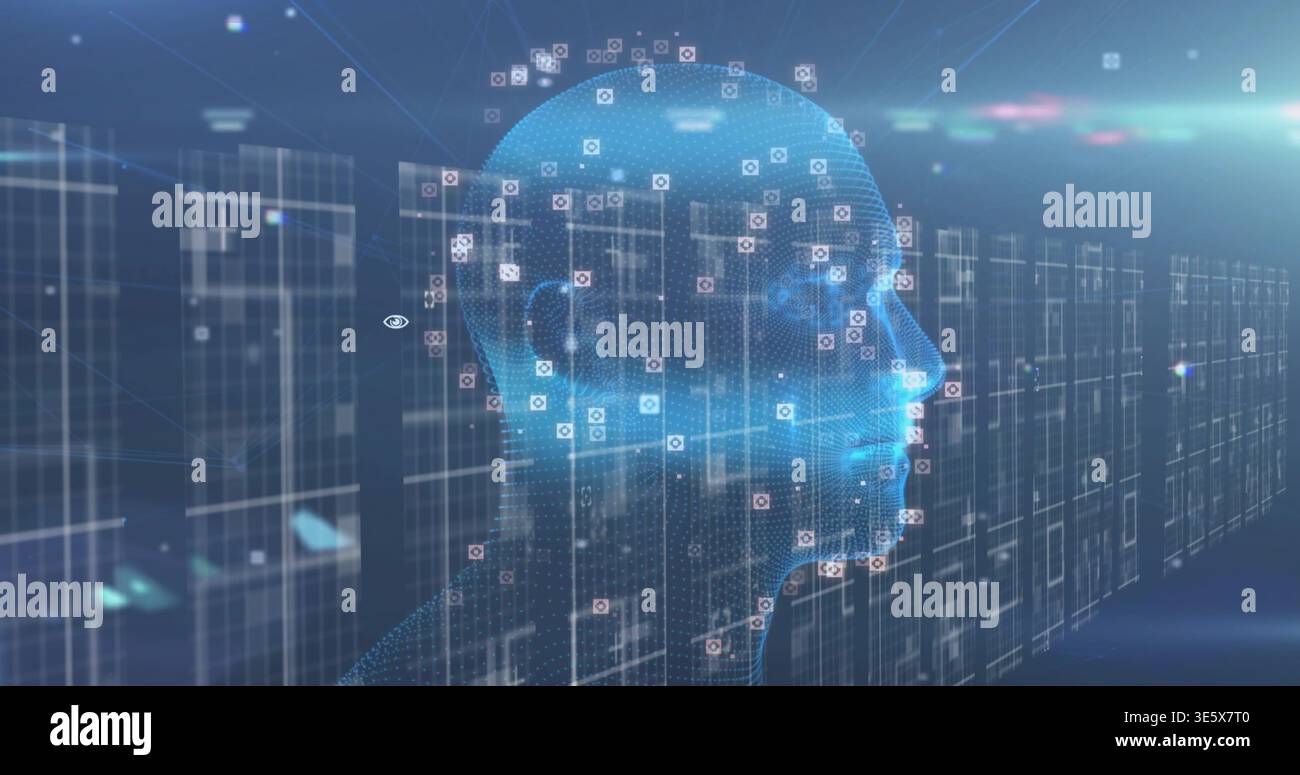Displaying wireframe humanoid head hi-res stock photography and images ...