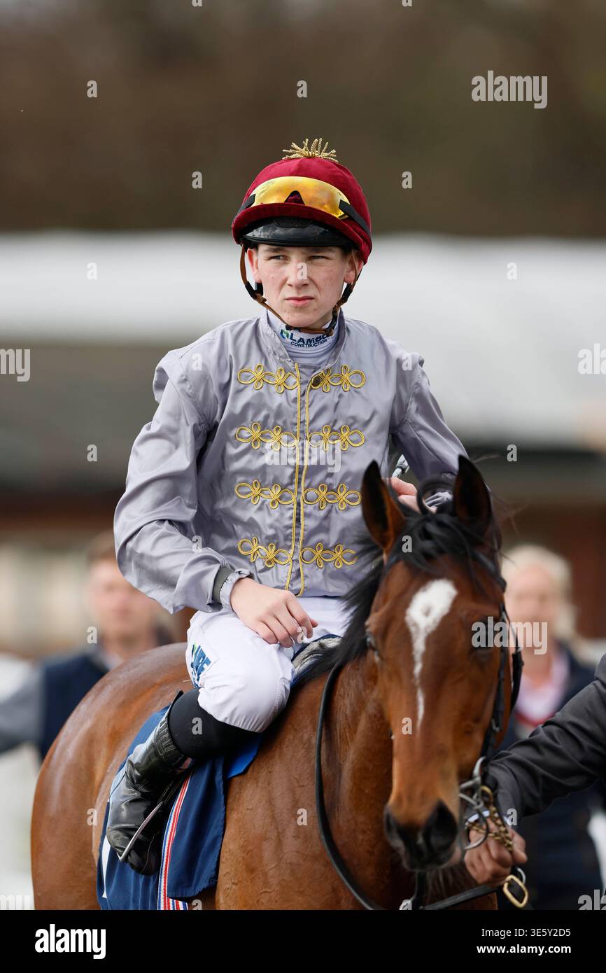 Billy Loughnane riding Andab ahead of the BetMGM Burradon Stakes at ...