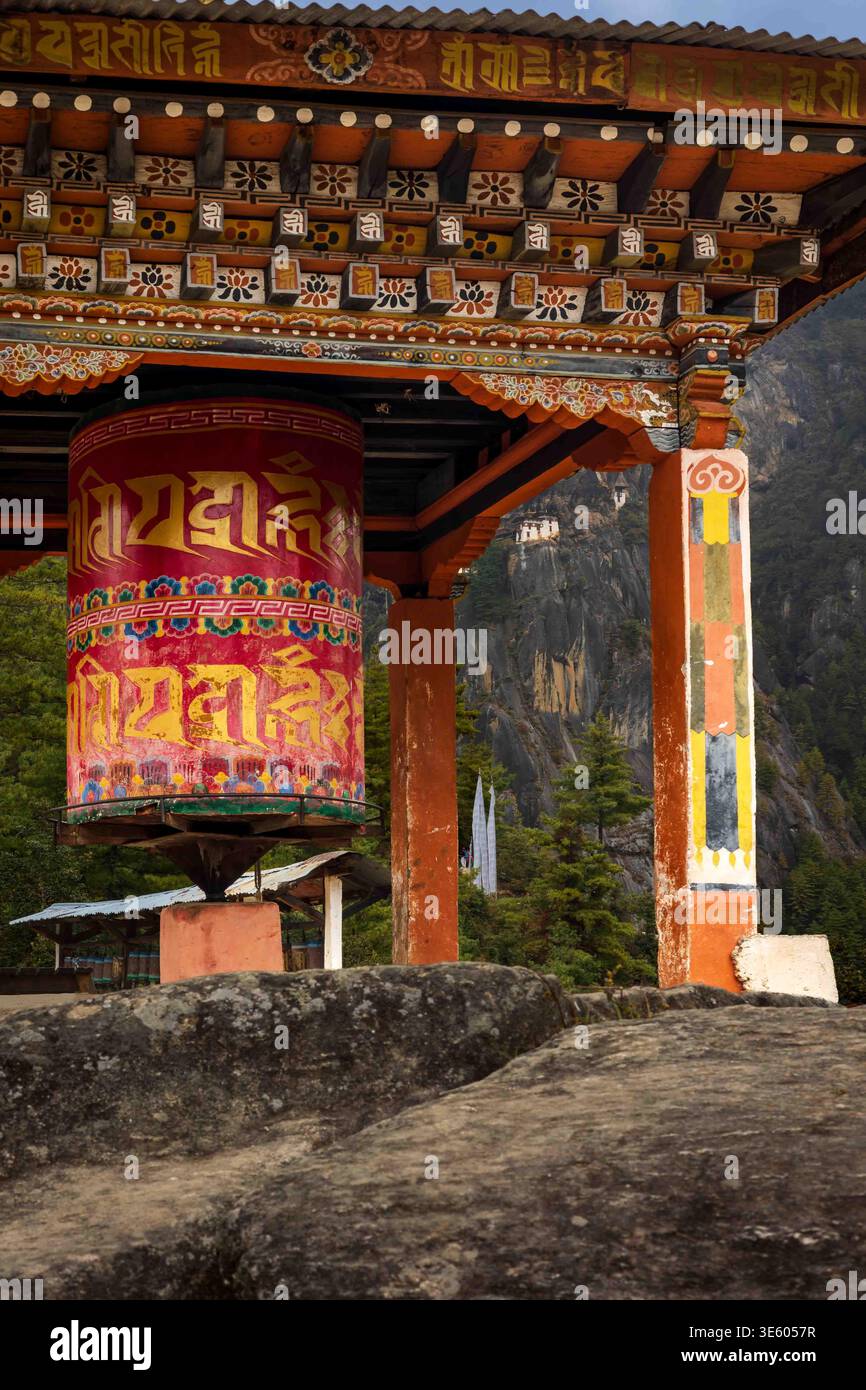 Tigers Nest Monastary, Paro Valley, Bhutan Stock Photo