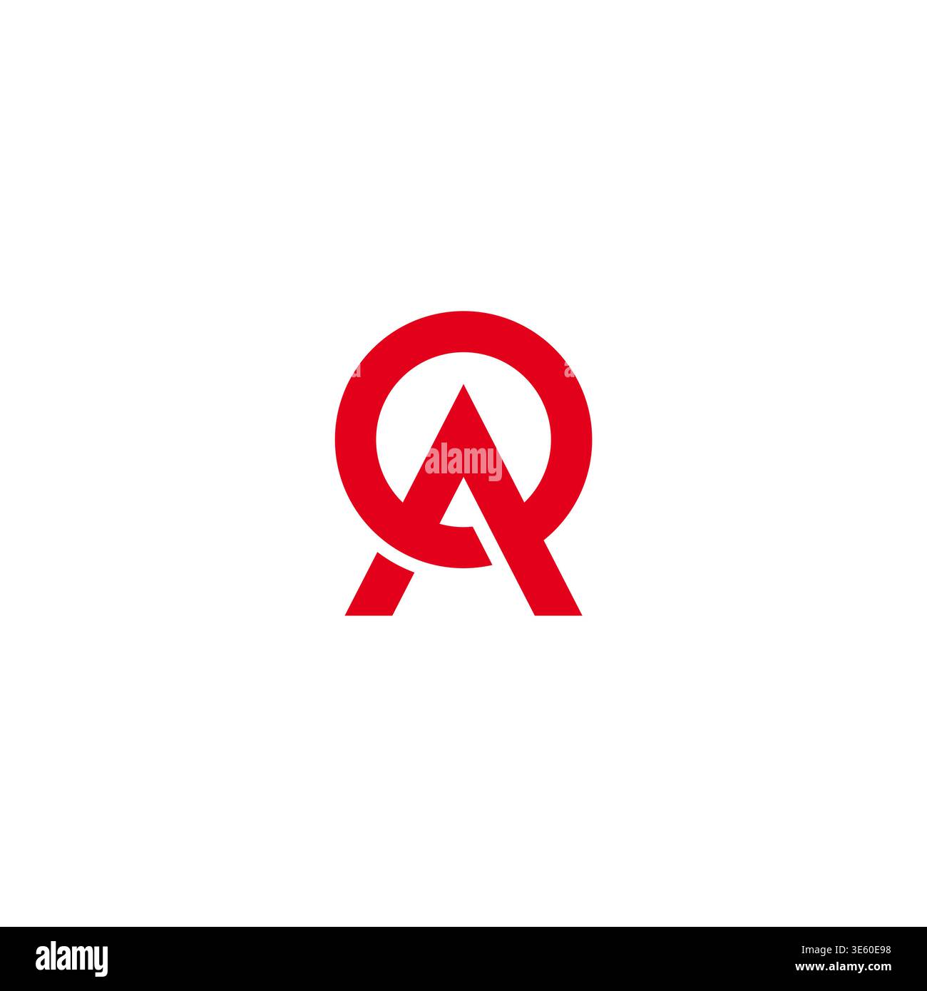 Letter OA Logo Design. AO Initial Logo Vector Stock Vector