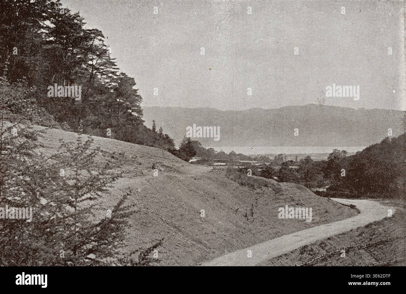 Vintage photo of Lake Suwa in Nagano Prefecture, Japan - 1894