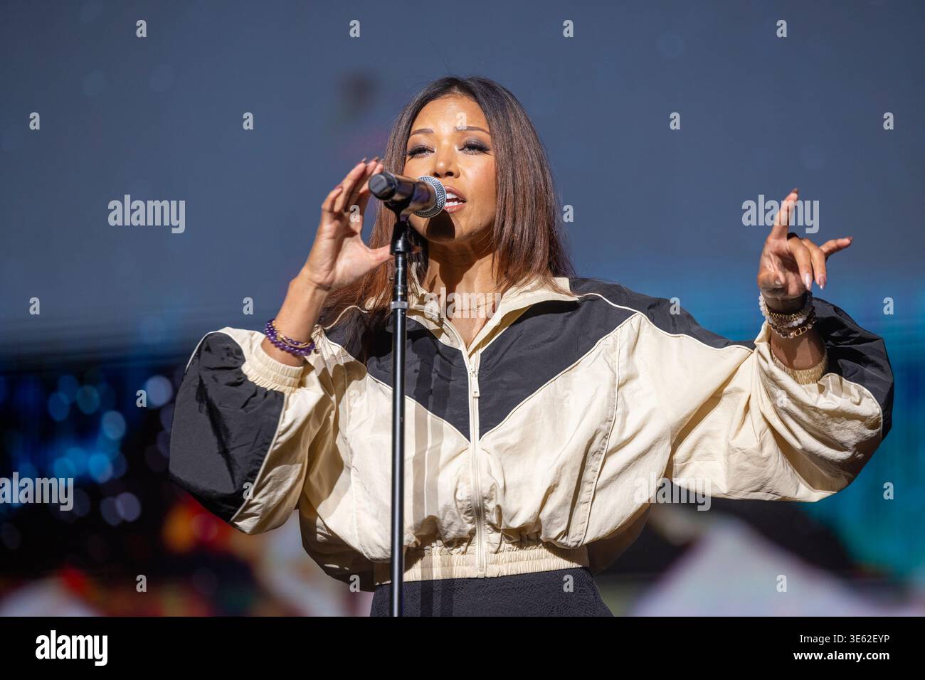 Milwaukee, USA. 02nd Apr, 2026. Singer Amerie during Boys 4 Life