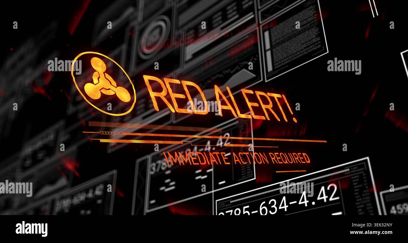 Critical security alert dashboard system hi-res stock photography and ...