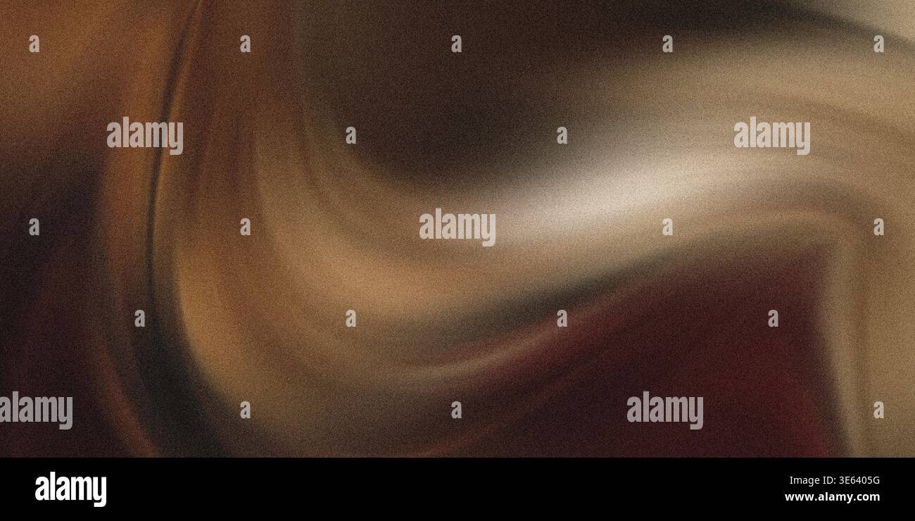 This image features a close-up view of a warm brown fabric with smooth folds and creases, showcasing its rich texture and subtle sheen in a earthy col Stock Photo