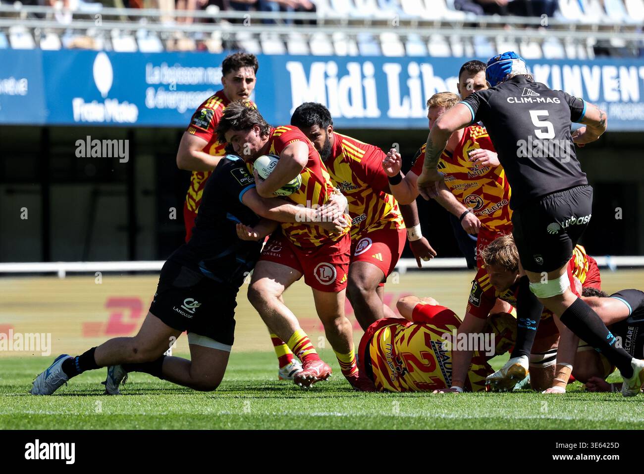 Mathys LOTRIAN of Perpignan during the European Rugby Challenge Cup ...