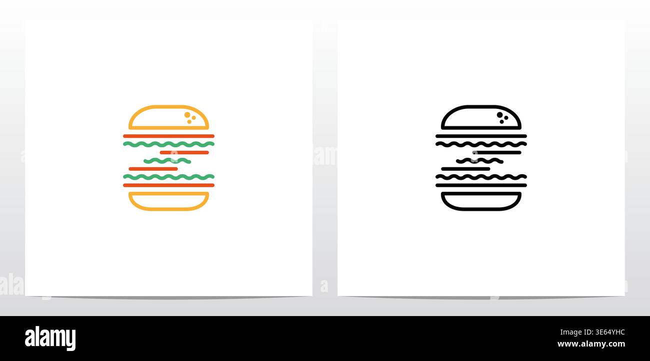 Cheese Burger Letter Logo Design Z Stock Vector