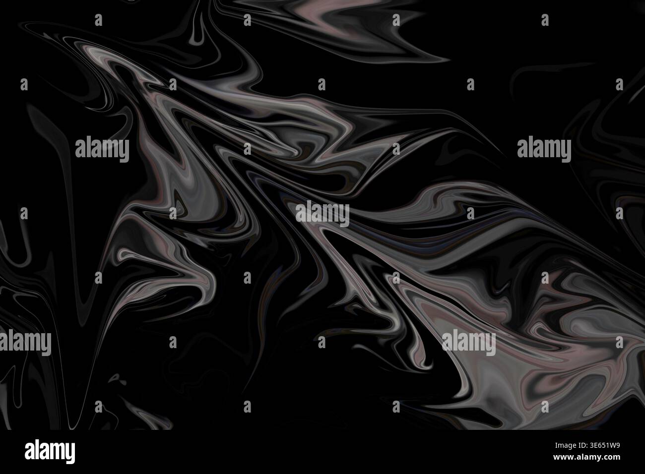 A sophisticated abstract background featuring fluid, swirling patterns of dark grey, charcoal, and black, creating a luxurious liquid marble effect. Stock Photo