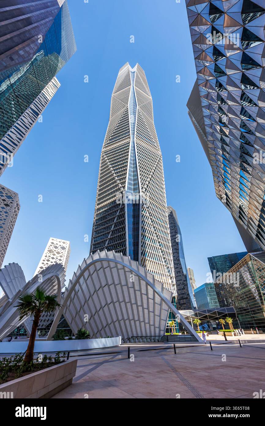 Buildings Rryad Riyadh skyline KAFD King Abdullah Financial District skyscrapers ...