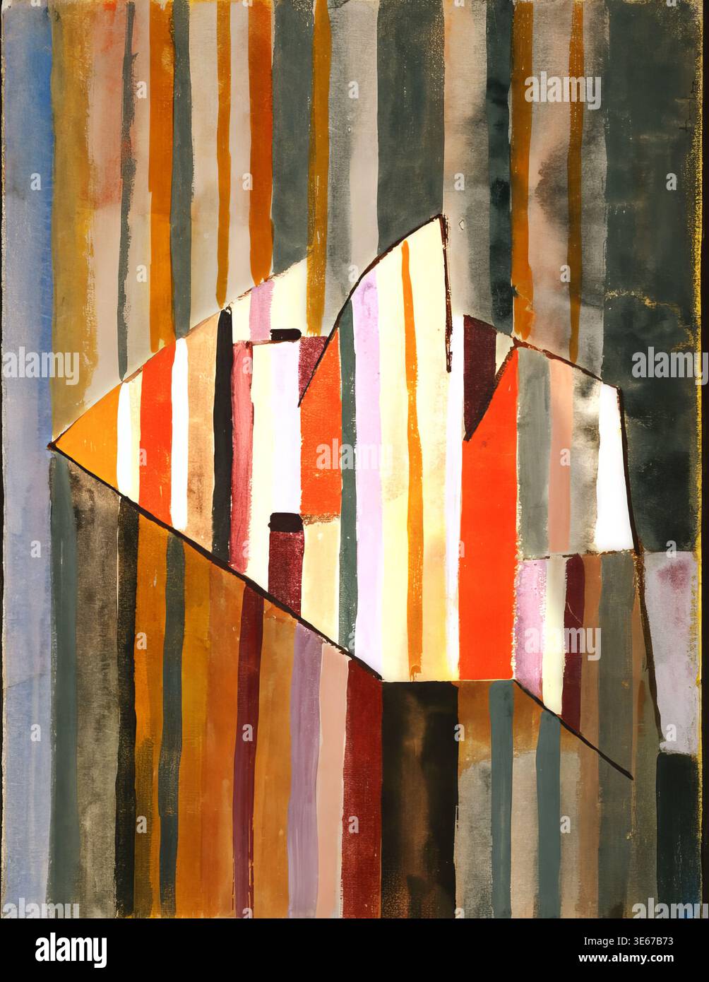 The Pyramid Clown (c. 1924) by Paul Klee. A figurative painting ...