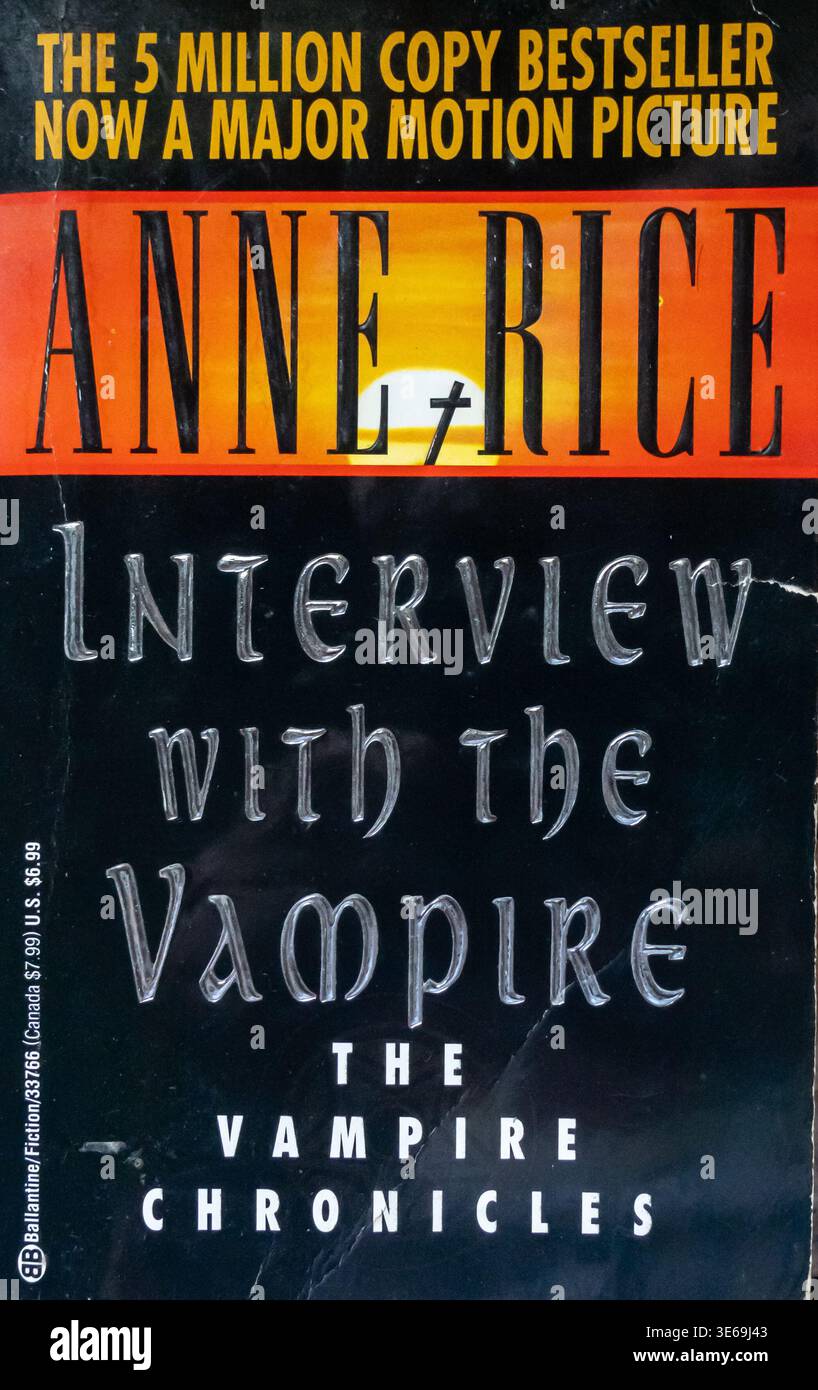 Interview with the Vampire, Novel by Anne Rice, 1976 Stock Photo - Alamy