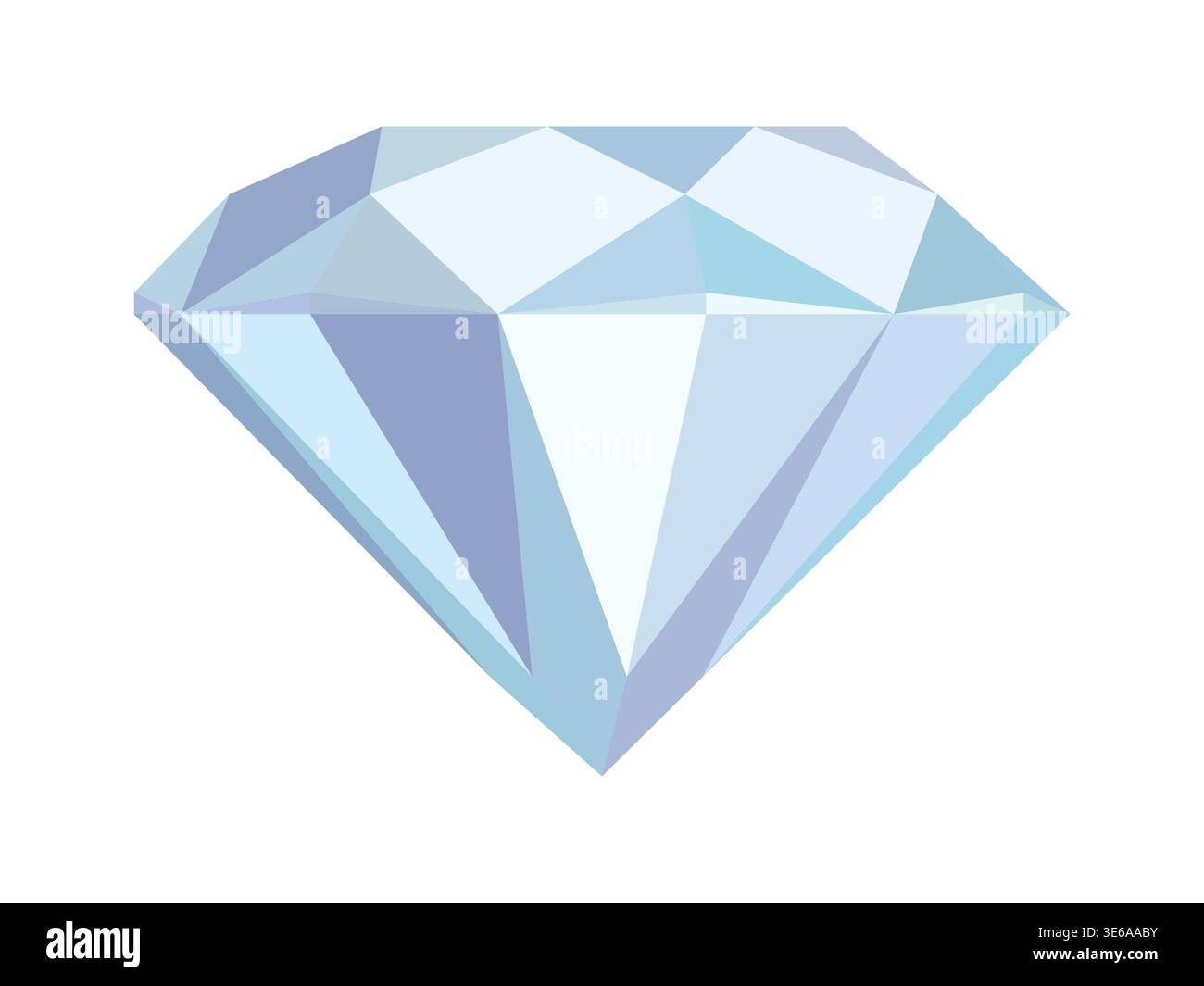 Elegant gemstone, gradient diamond. Stock Vector
