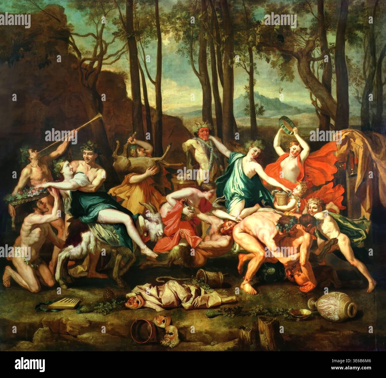 Nicolas poussin triumph pan hi-res stock photography and images
