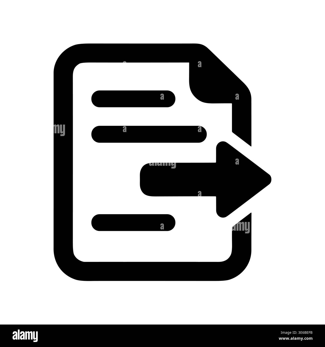 Document Export Icon Graphic Vector Illustration Minimalist Style Stock Vector
