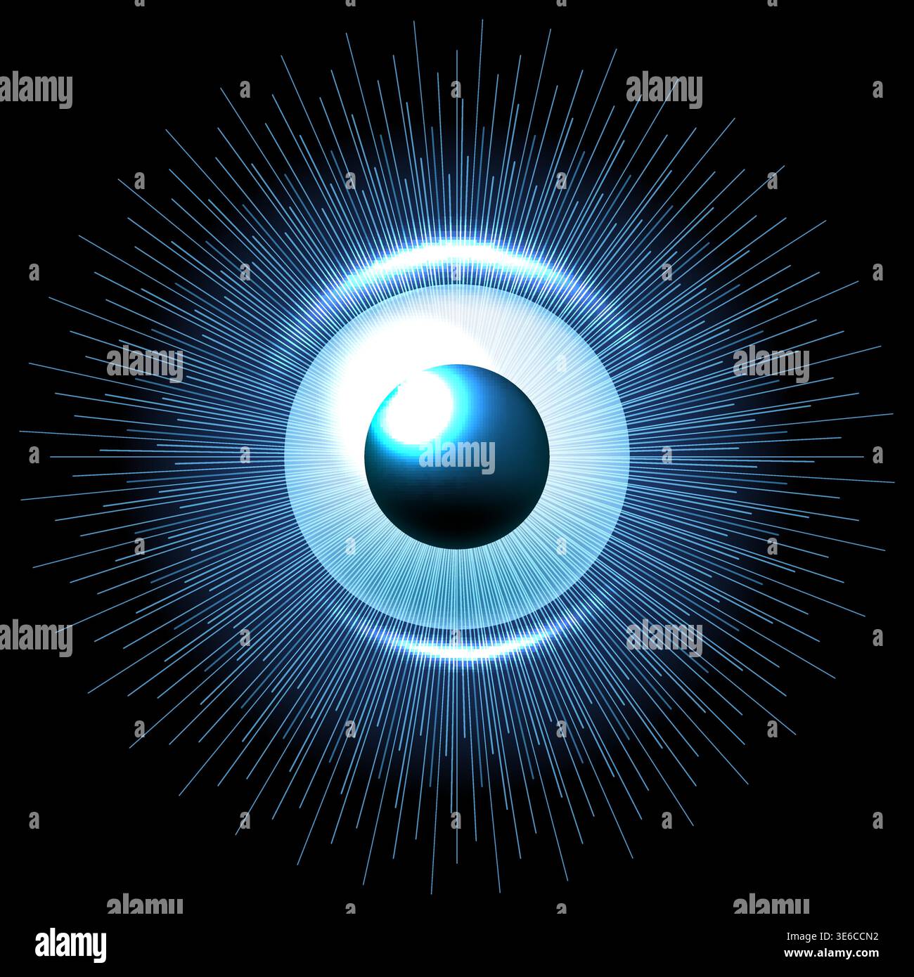 Digital eye data network Stock Vector