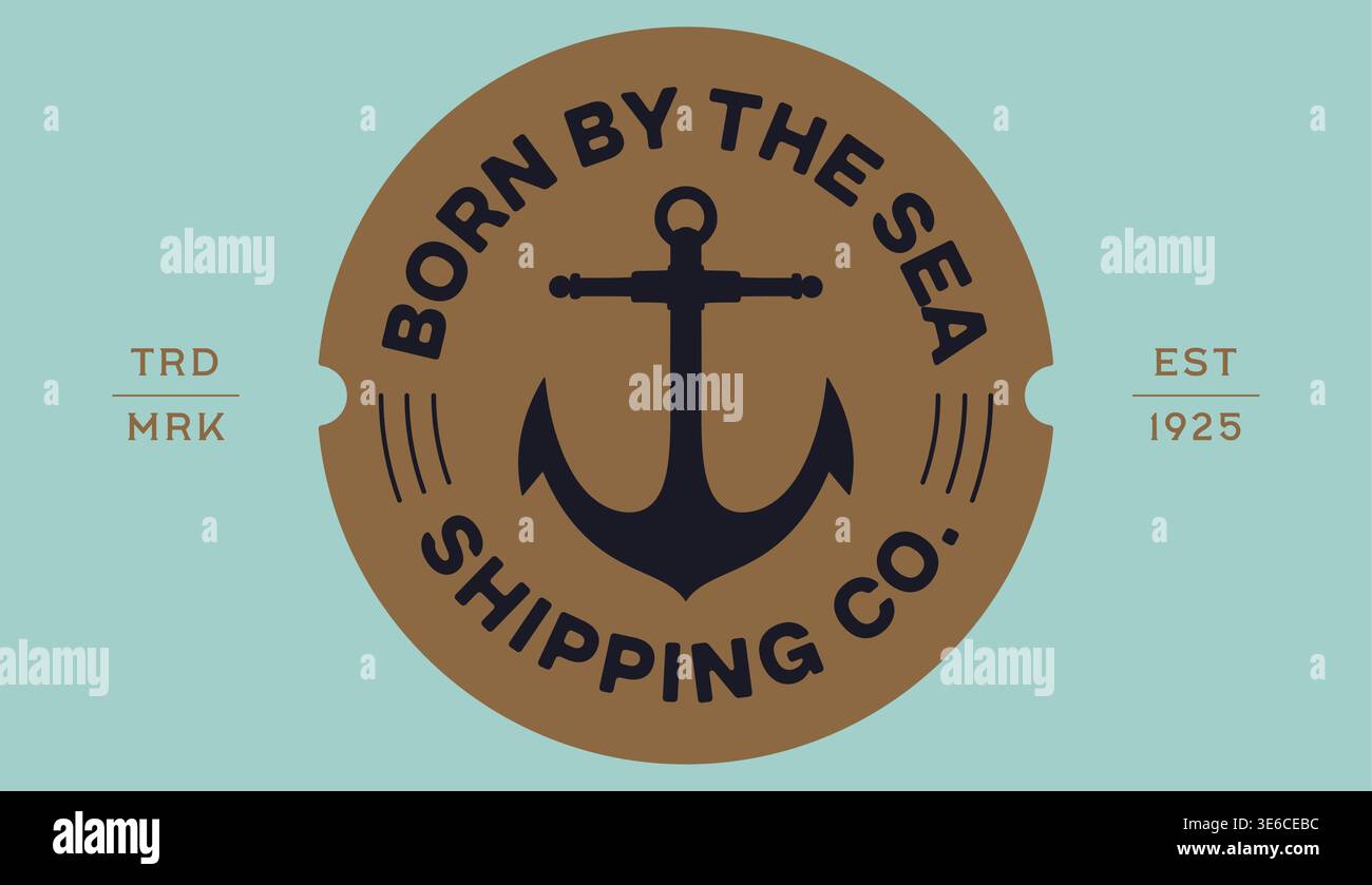 Anchor, hand drawn sign, symbol Stock Vector