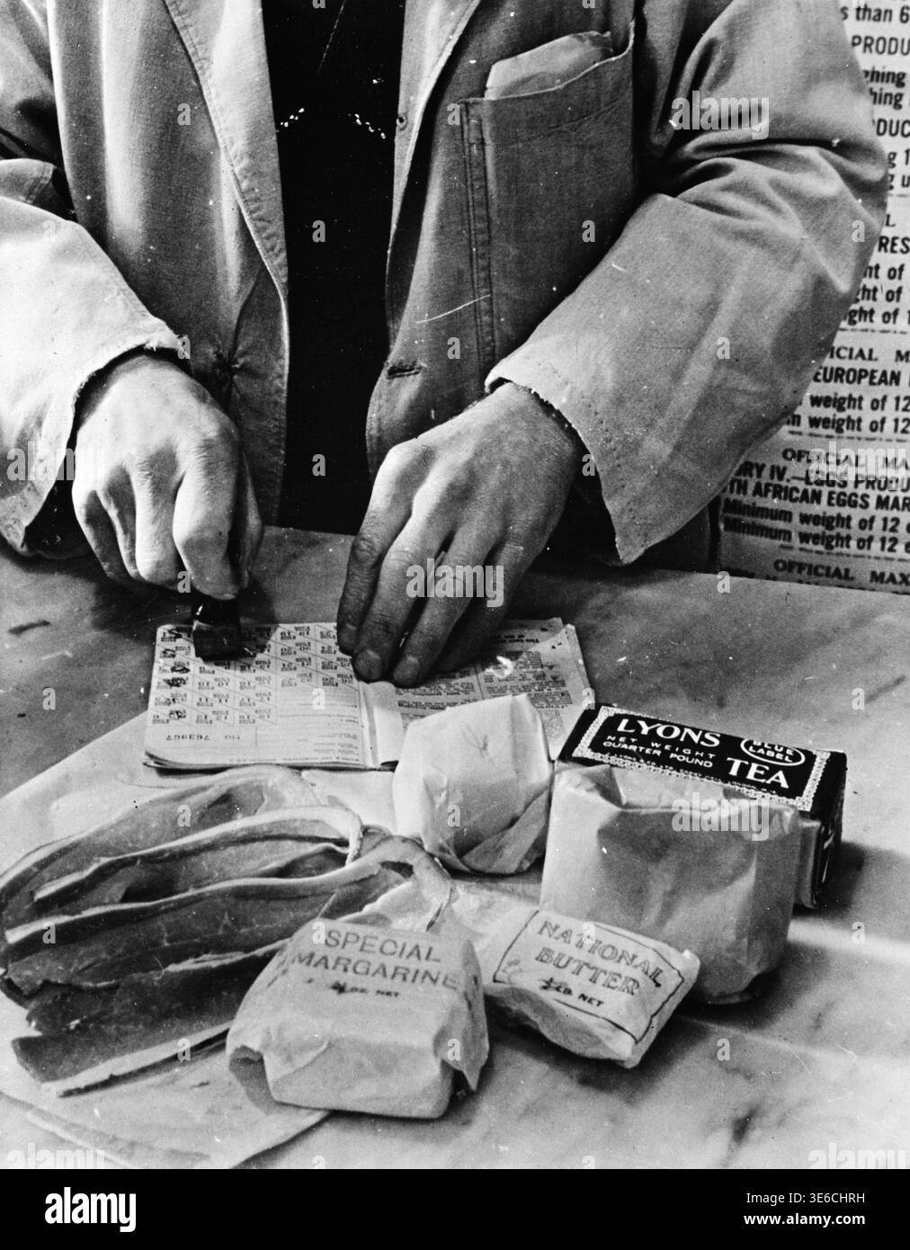 1940s Rations British ration book 1940s hi-res stock photography and images - Alamy