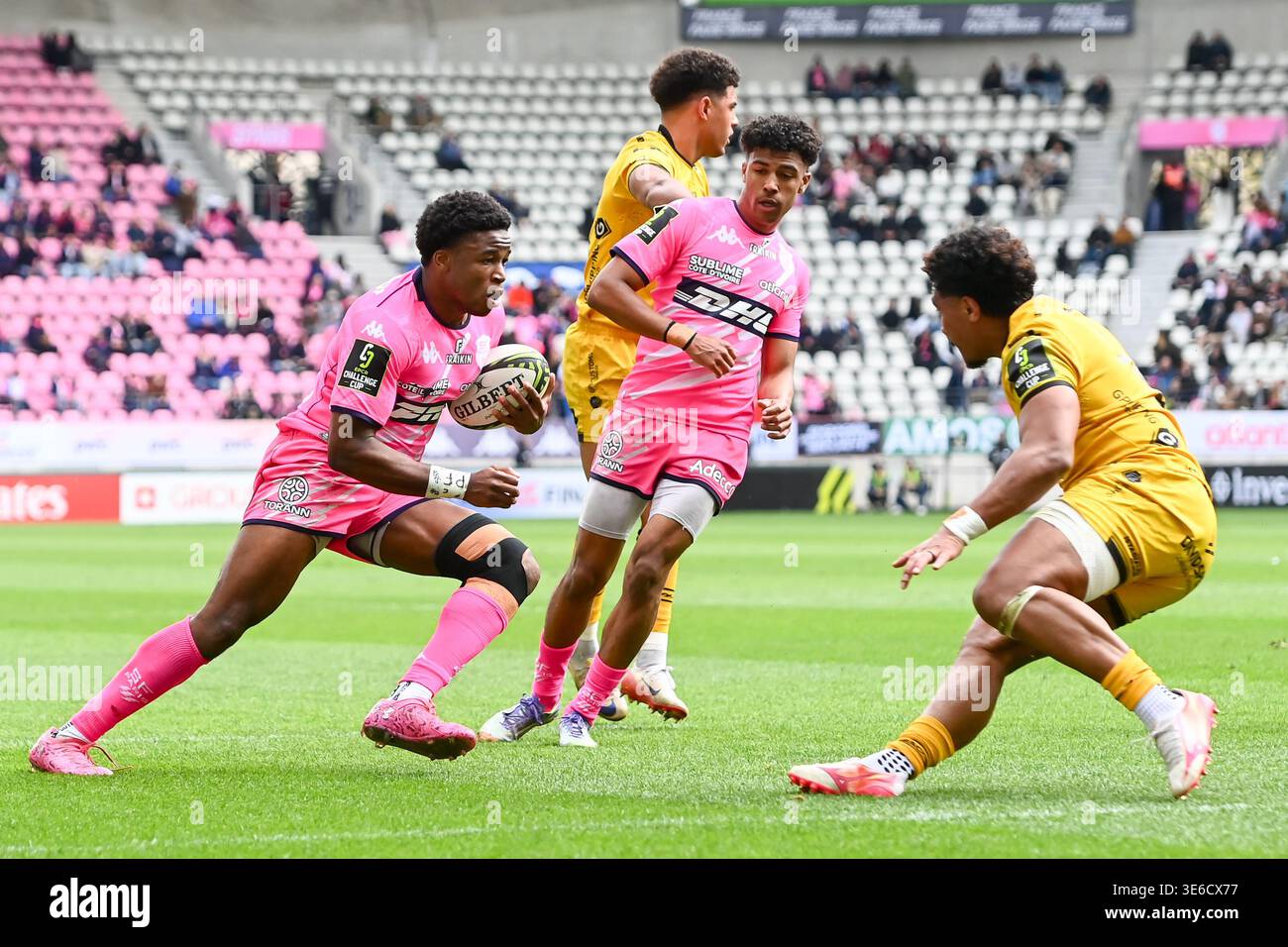 Samuel Ezeala of Stade Francais and Mathis Ibo of Stade Francais during ...