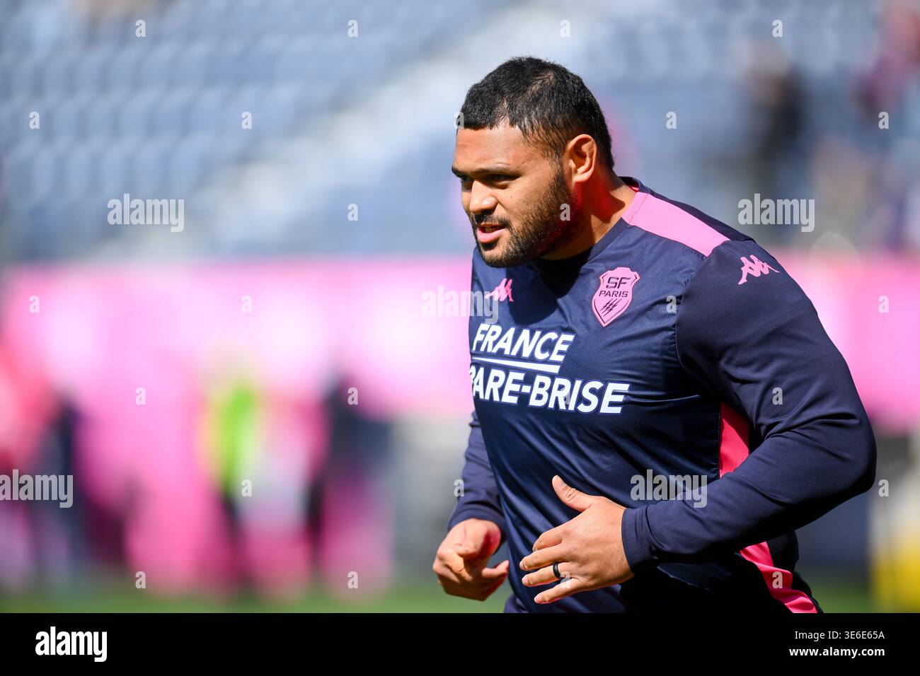 Paul Alo-Emile of Stade Francais during the European Rugby Challenge ...