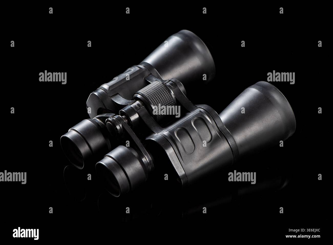 Binoculars providing enhanced vision, observation, and distant views Stock Photo