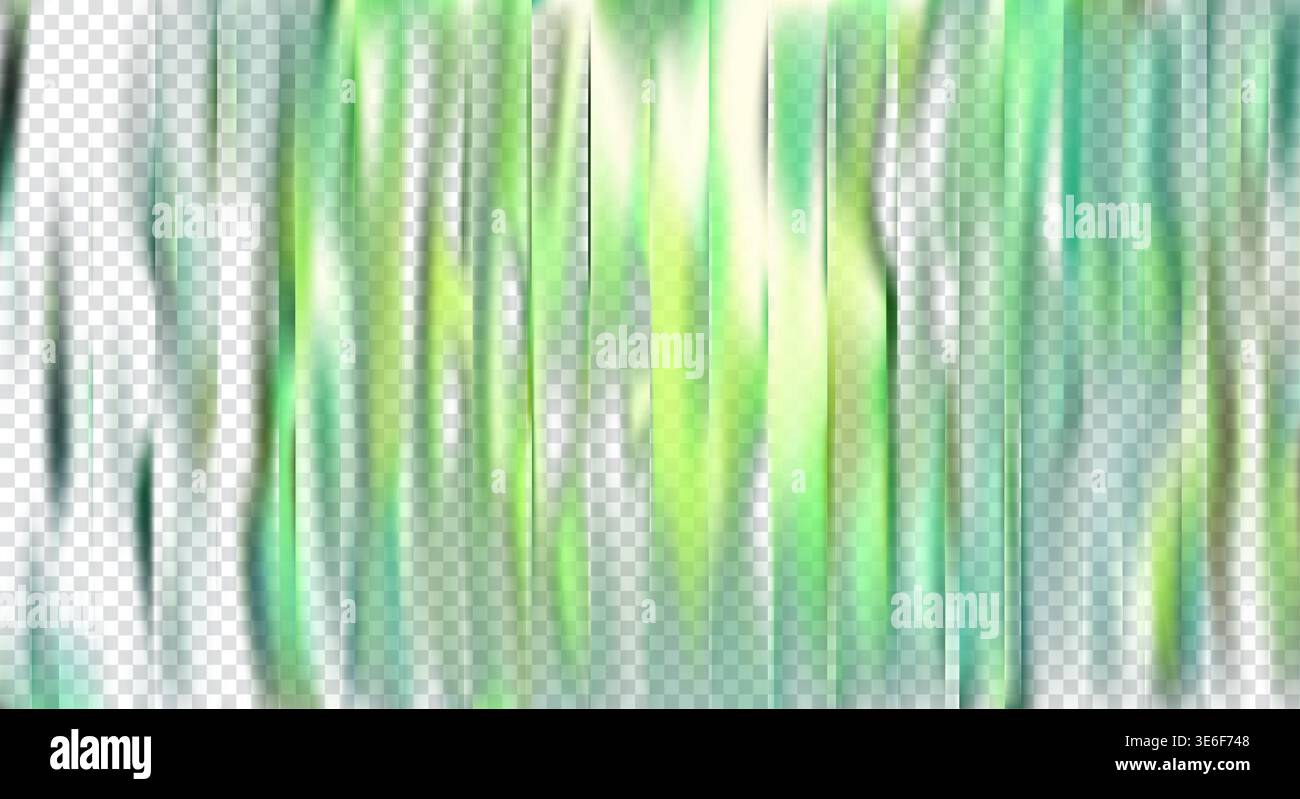 Green glass ripple texture. Soft mint gradient background Stock Vector