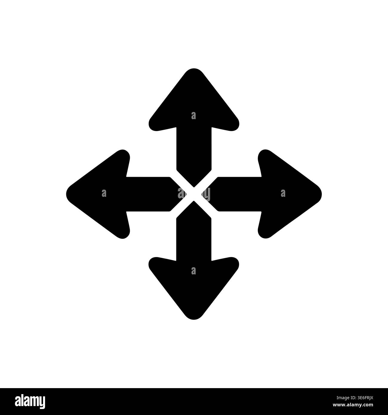 Pointing all directions Black and White Stock Photos & Images - Alamy
